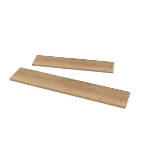 Wandplank op maat – Elswout Projectlijn (render van twee wandplanken)