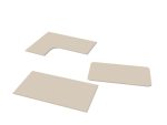 Bureaublad op maat Fresko (render van drie bladen)