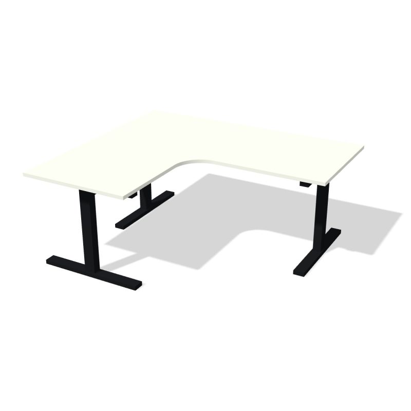 mbf020-0112fh Hoekbureau op maat Topwit