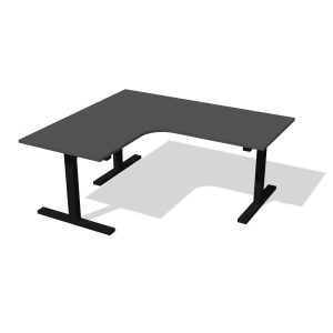 Hoekbureau op maat Grafietgrijs