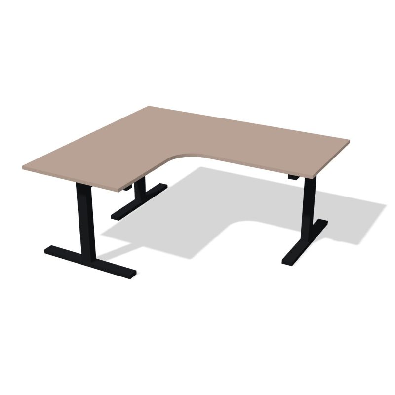 mbf020-u211st9 Hoekbureau op maat Amandelbeige