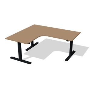 Hoekbureau op maat Karamelbeige