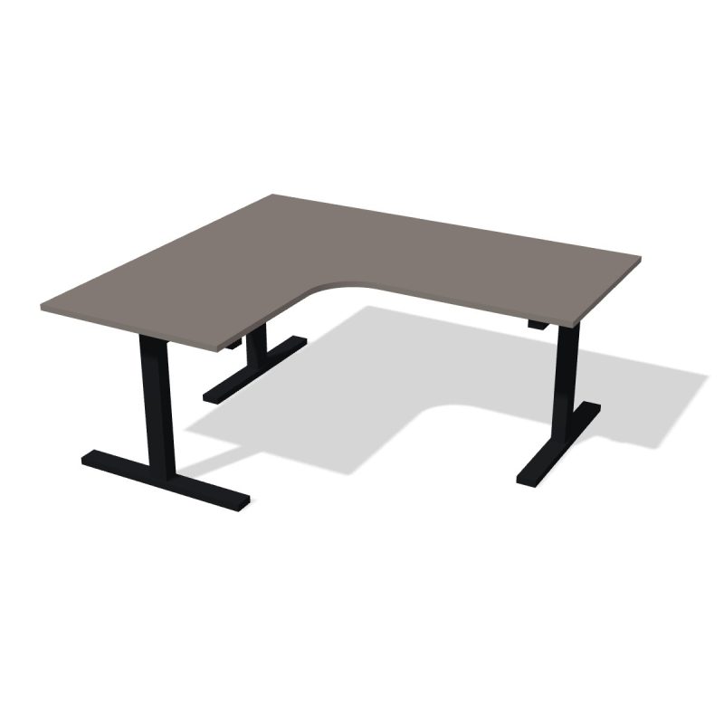 mbf020-u769st9 Hoekbureau op maat Fossielgrijs